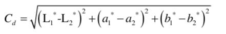 CIELAB 色差公式28